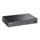 TP-Link JetStream 10-port Gigabit Smart Switch with 8-port PoE+ - Grey