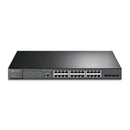 TP-Link JetStream 28-port Gigabit L2 Managed Switch with 24-port PoE+ - Grey