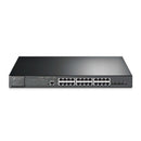 TP-Link JetStream 24-port Gigabit and 4-port 10GE SFP+ L2+ Managed Switch with 24-port PoE+ - Grey
