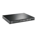 TP-Link JetStream 24-port Gigabit and 4-port 10GE SFP+ L2+ Managed Switch with 24-port PoE+ - Grey