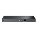 TP-Link JetStream 24-port 10/100Mbps + 4-port Gigabit Smart Switch with 24-port PoE+ - Grey