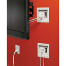 Arlington TV Bridge Power Recessed Box Kit  - White