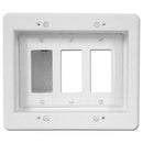 Arlington Triple-Gang Recessed Electrical Box - White