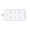 Ubiquiti UniFi SmartPower 6-outlet Power Strip with 4 USB-C Ports - White