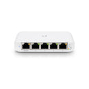 Ubiquiti UniFi Switch Flex Mini 5-Port Managed Gigabit Ethernet Switch Powered by 802.3af/at PoE or 5V, 1A USB-C Power Adapter - White