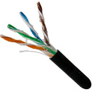 Vertical Cable Direct Burial Gel Flooded Cat5e 350-MHz 8-Conductor 4-Pair 24-gauge CMXF Solid Bare Copper - 304.8-meter (1000-ft) Pull Box - Black