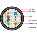 Vertical Cable Direct Burial Gel Flooded Cat5e 350-MHz 8-Conductor 4-Pair 24-gauge CMXF Solid Bare Copper - 304.8-meter (1000-ft) Pull Box - Black