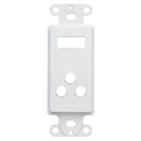 HomeWorx Decora HDMI + 3 Hole Decora Wall Plate