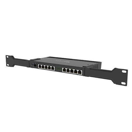 MikroTik 1-GB RAM 10-port Gigabit Ethernet 1-port SFP+ Router - Rackmountable - Black