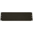 Royal Racks 3U Blank Face Plate for AV Rack - Black