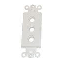 HomeWorx Decora 3-Connector Wall Plate - Single