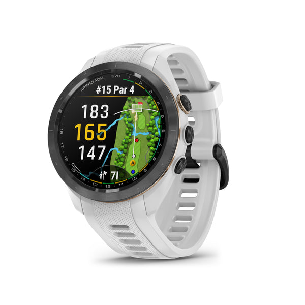 Garmin Approach® S70 1.2-in AMOLED Display Premium GPS Golfing Smartwatch - 42-mm - White