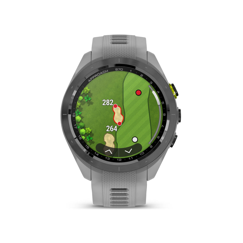 Garmin Approach® S70 1.2-in AMOLED Display Premium GPS Golfing Smartwatch - 42-mm - Grey