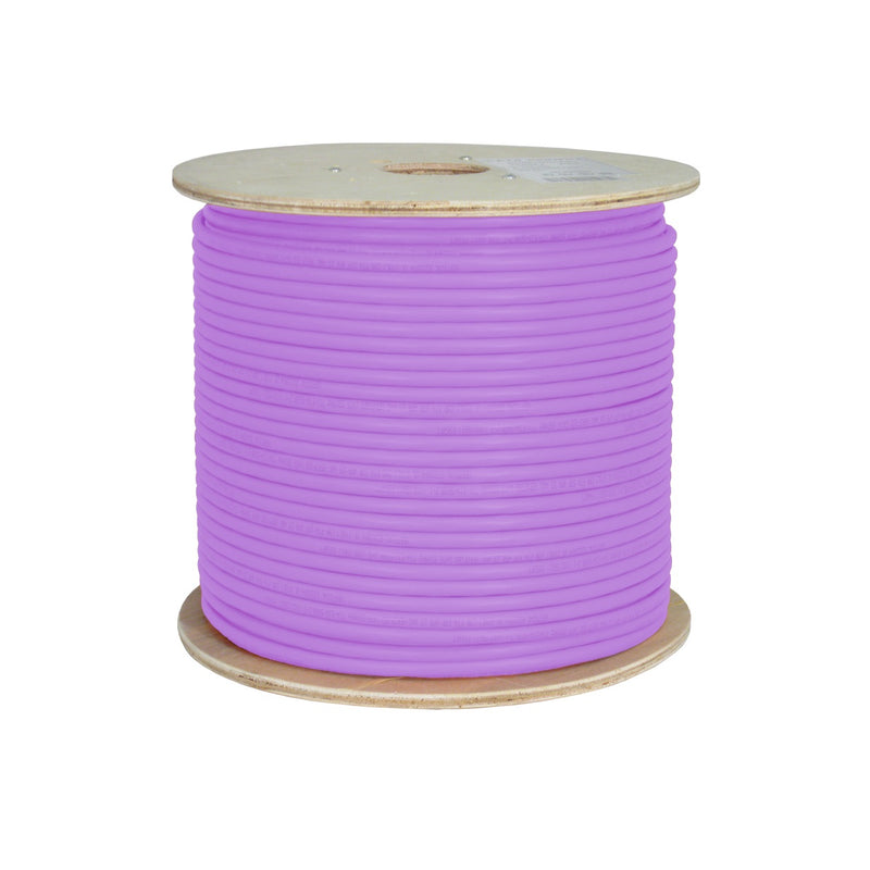 Vertical Cable Cat6A 23-gauge 8-conductor UTP Solid Bare Copper 10-Gb Riser Rated PVC Jacket - 304.8-meter (1000-ft) Spool - Purple