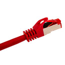 Vertical Cable CAT6A Mold-Injection Snagless Shielded Patch Cable  - 4.27-meter (14-ft) - Red