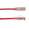 Vertical Cable CAT6A Slim Snagless Patch Cable - 0.15-meter (0.5-ft) - Red