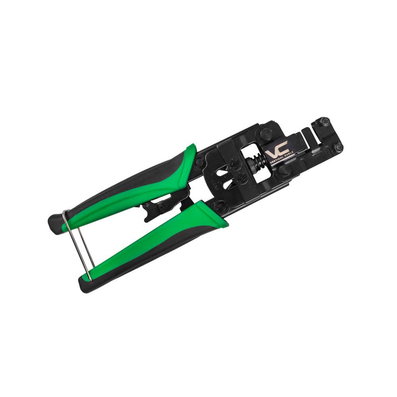 Vertical Cable Time-Saver I-Punch Termination Tool for CAT5e, CAT6 & CAT6A Shielded Keystone Jacks - Green