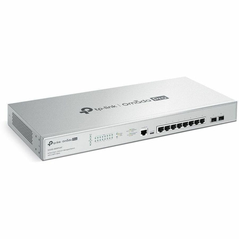TP-Link Omada Pro 8-Port PoE+ 2.5G L2+ Managed Switch with 2 SFP+ Slots