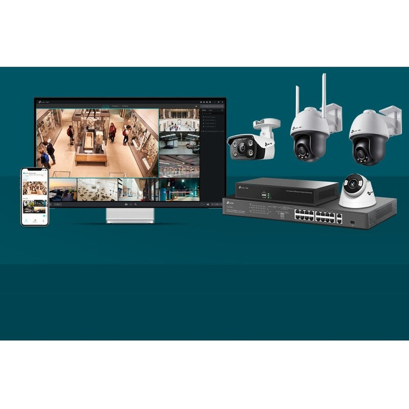 TP-Link VIGI 4MP Outdoor Full-Color Pan Tilt Network Camera