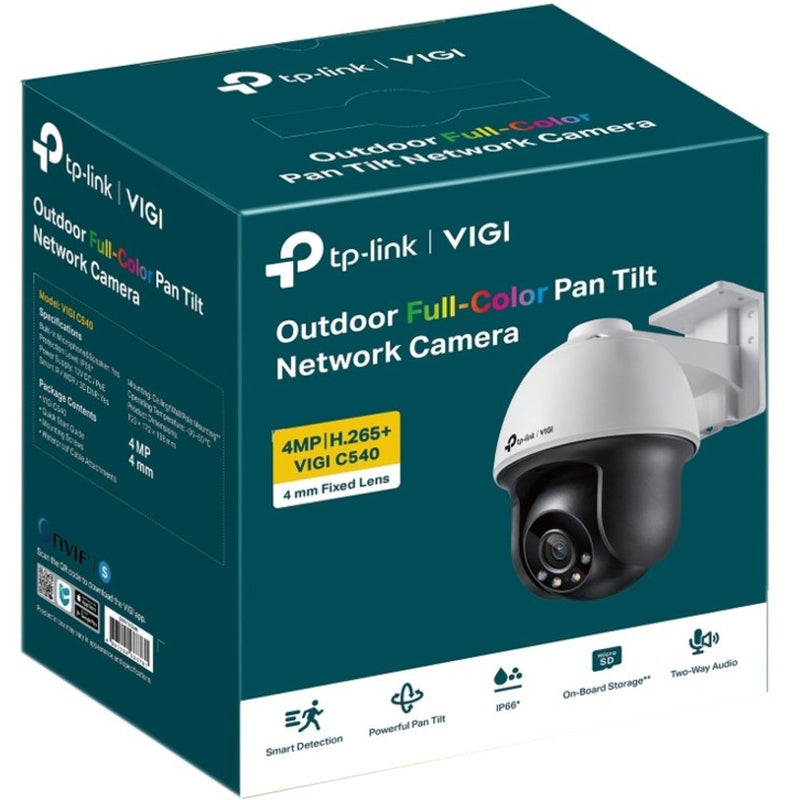 TP-Link VIGI 4MP Outdoor Full-Color Pan Tilt Network Camera