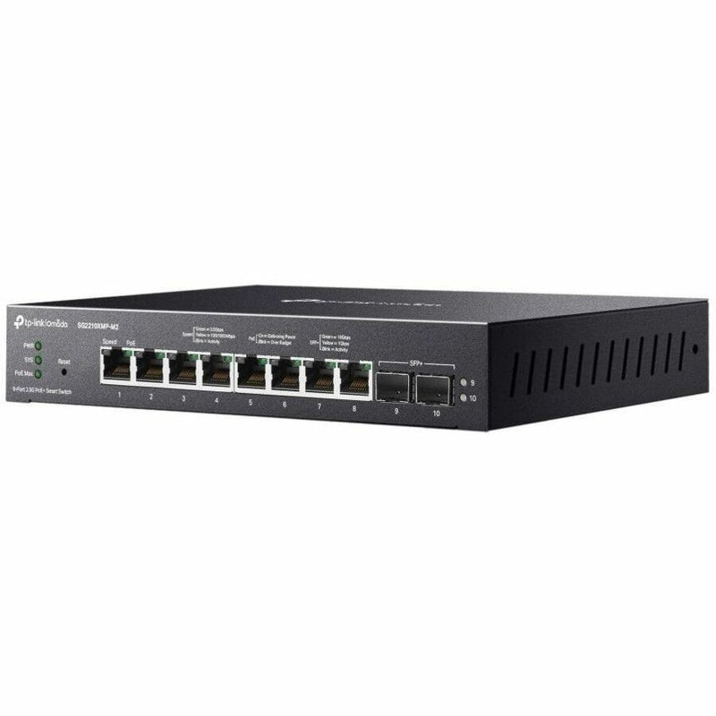 TP-Link Omada 8-Port 2.5GBASE-T and 2-Port 10GE SFP+ Smart Switch with 8-Port PoE+
