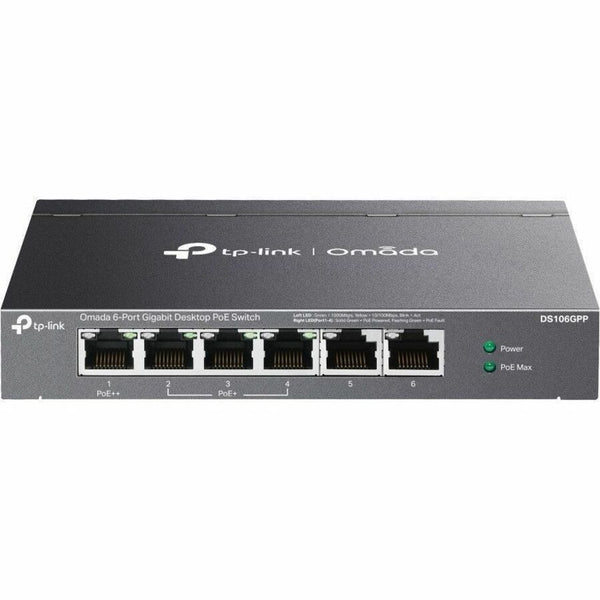 TP-Link Omada 6-Port Gigabit Unmanaged Desktop Switch with 3-Port PoE+ and 1-Port PoE++