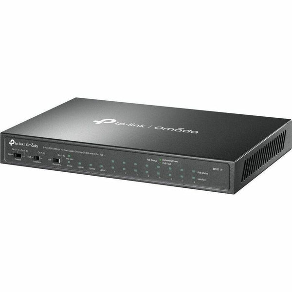TP-Link Omada 8-Port 10/100Mbps + 3-Port Gigabit Unmanged Desktop Switch with 8-Port PoE+