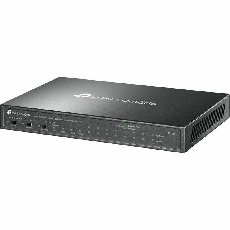 TP-Link Omada 8-Port 10/100Mbps + 3-Port Gigabit Unmanged Desktop Switch with 8-Port PoE+
