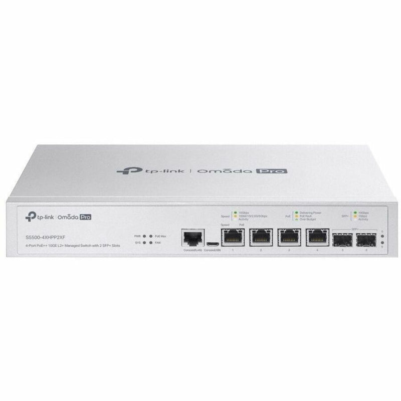 TP-Link  Omada Pro 4-Port PoE++ 10GE L2+ Managed Switch with 2 SFP+ Slots