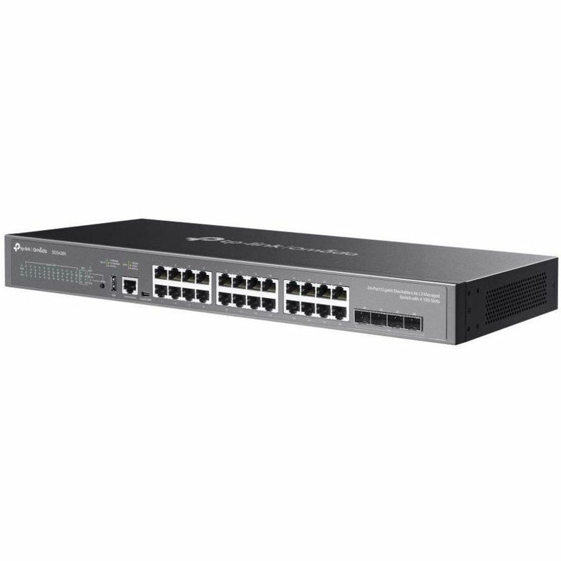 TP-Link Omada 24-Port Gigabit Stackable Lite L3 Managed Switch with 4× 10G Slots