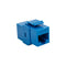 Vertical Cable Cat6 Keystone Coupler - Blue