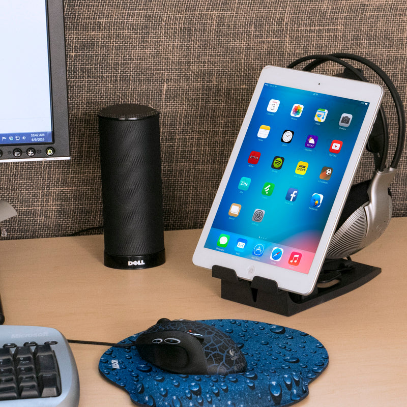 Allsop Universal Headphone Stand and Tablet Holder - Black