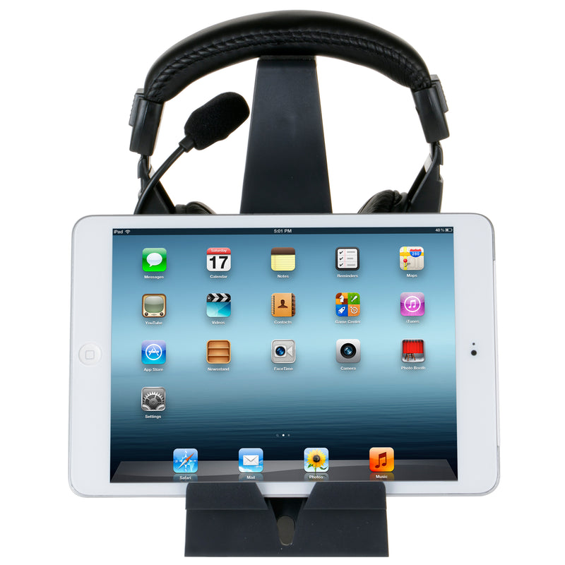 Allsop Universal Headphone Stand and Tablet Holder - Black