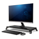 Allsop Lo Riser Monitor Stand with Wide Platform and Dual Height Adjustments - Black