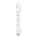 360 Electrical Idealist 3.4 7-Outlet Surge Strip with 2 x 3.4A USB ports and 1.8-meter (6-ft) Cord - White