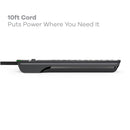 360 Electrical Suite+ 6-Outlet Surge Strip with Rotating Plug and 2.43-meter (8-ft) Cord - Black