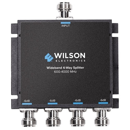 Wilson 4-Way Splitter for 50-ohm Antennas and Amplifiers - Black