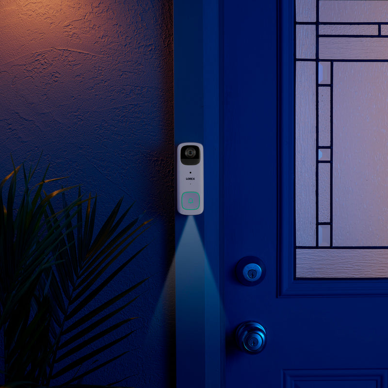 Lorex 2K Battery-Operated Wi-Fi Video Doorbell  - White