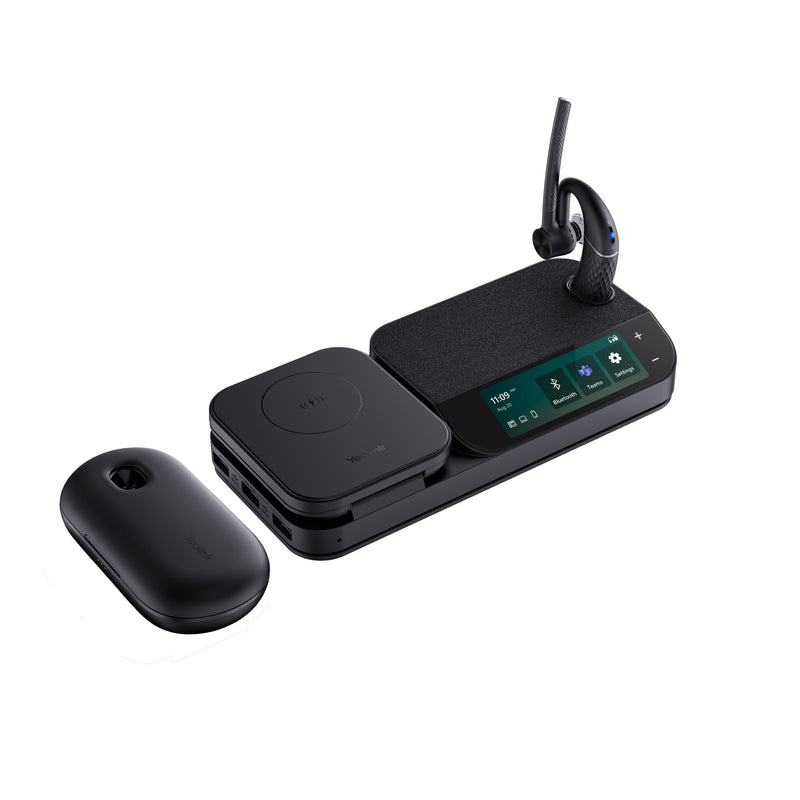 Yealink BH71 Pro Mono Bluetooth Headset with Charging Case and Workstation - Black (CALL FOR QUOTE)