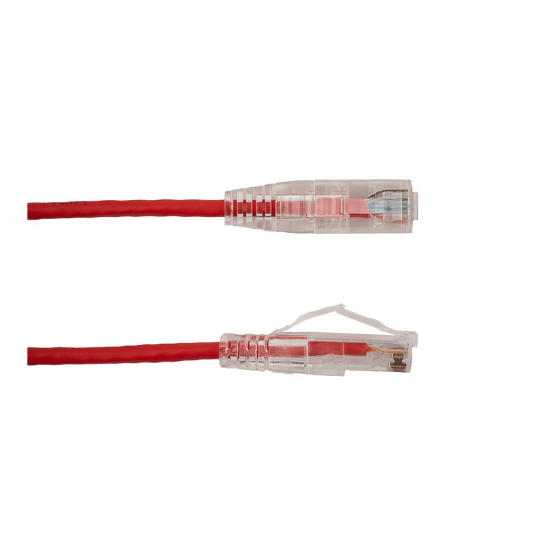 Vertical Cable CAT6A Slim Snagless Patch Cable - 0.3-meter (1-ft) - Red