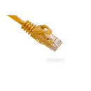 Vertical Cable Cat6 Patch Cable with Boot and Protector - 0.15-meter (0.5-ft) - Yellow