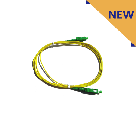 PerfectVision Simplex 2.0-mm SM Riser Fiber Optic Jumper Cable with SC/APC-SC/APC Connectors - 10-meter (32.8-ft) - Yellow