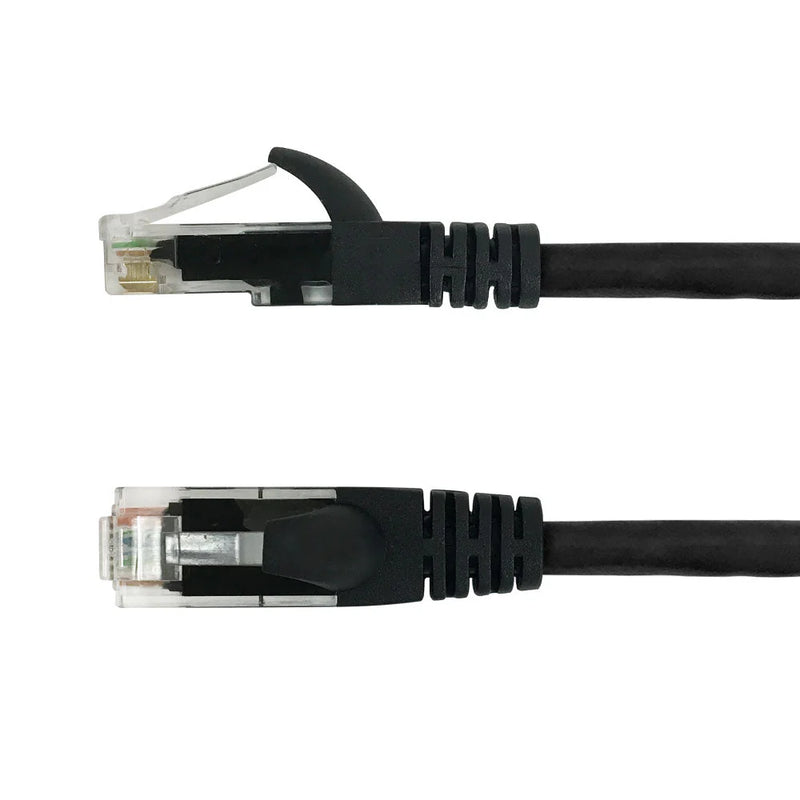 Infinite Cables RJ45 Cat6 550MHz Molded UTP CMR Riser Rated Patch Cable - 15.24-meter (50-ft) - Black