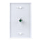 Construct Pro Single Gang 3-GHz F-81 Wall Plate - 10-pack - White