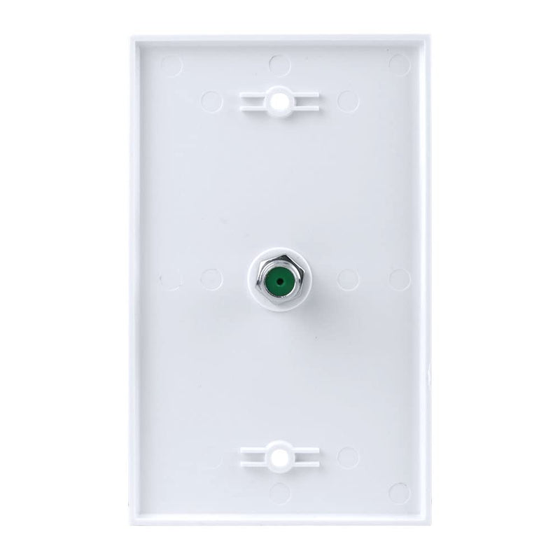 Construct Pro Single Gang 3-GHz F-81 Wall Plate - 10-pack - White