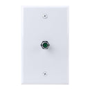 Construct Pro Single Gang 3-GHz F-81 Wall Plate - 10-pack - White