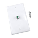 Construct Pro Single Gang 3-GHz F-81 Wall Plate - 10-pack - White