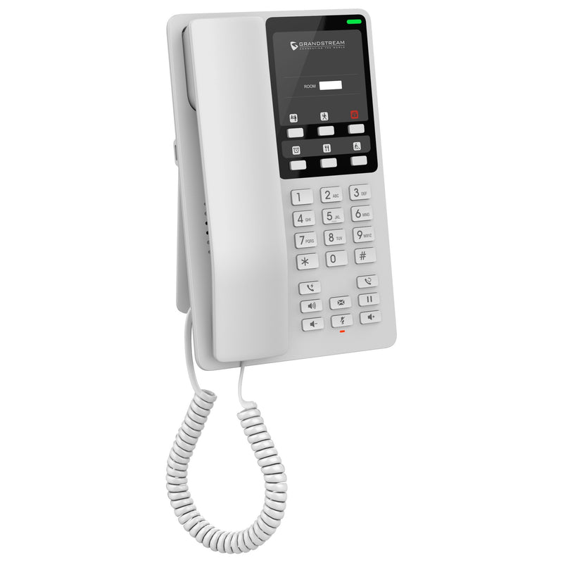 Grandstream GHP620W Compact Hotel Phone with Integrated Dual-Band 2.4-GHz & 5-GHz Wi-Fi - White