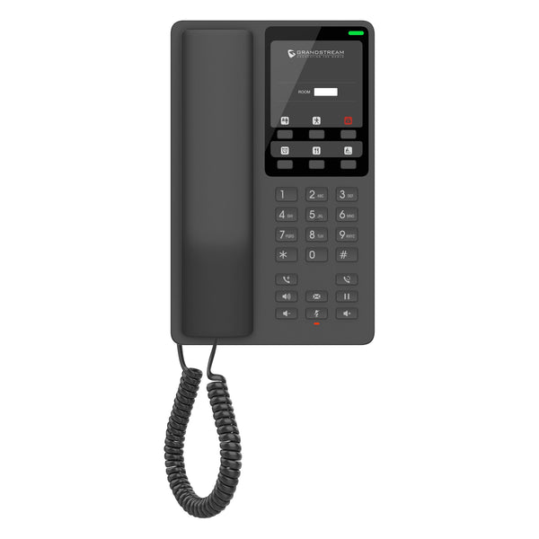 Grandstream GHP621 Compact Hotel Phone with PoE Fast Ethernet Port - Black