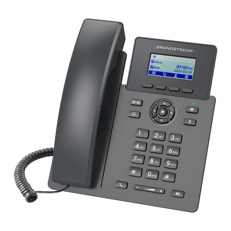 Grandstream GRP2601P Essential IP Phone with PoE Dual Fast Ethernet Ports - Black